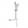 Colonne de douche 3S avec étagère acrylique L.72cm chromé