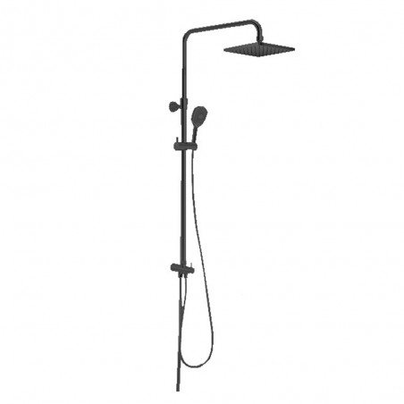 Colonne de douche double L.960mm noir