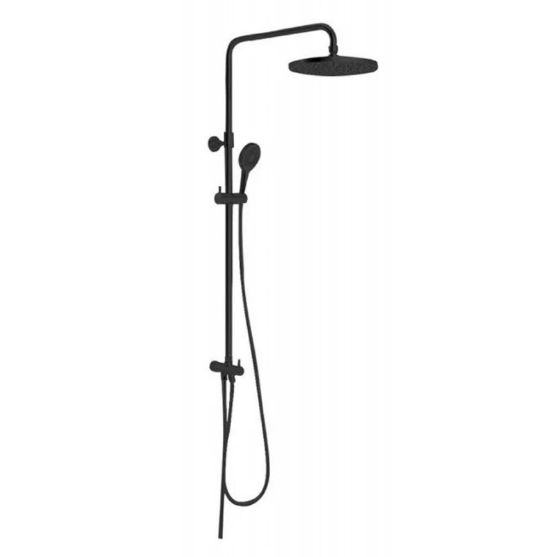 Système de douche double L 960 MM noir PVD