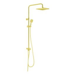 Système de douche double L .960 mm doré PVD