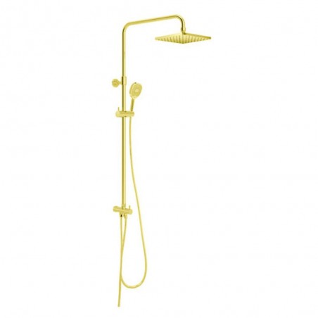 Système de douche double L .960 mm doré PVD