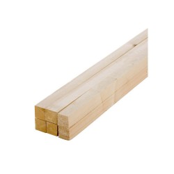 Lot de 6 tasseaux sapin bruts 2000x28x14mm