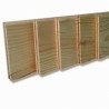 Lot de 5 plinthes en pin rustique 2000x70x10mm