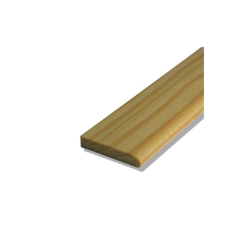 Couvre-joint en pin arrondi 2400x20x6mm