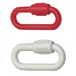 Maillons x4 blancRge 8-10mm à visser box5