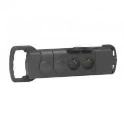 Multiprise 4x2p+t caoutchouc std fr