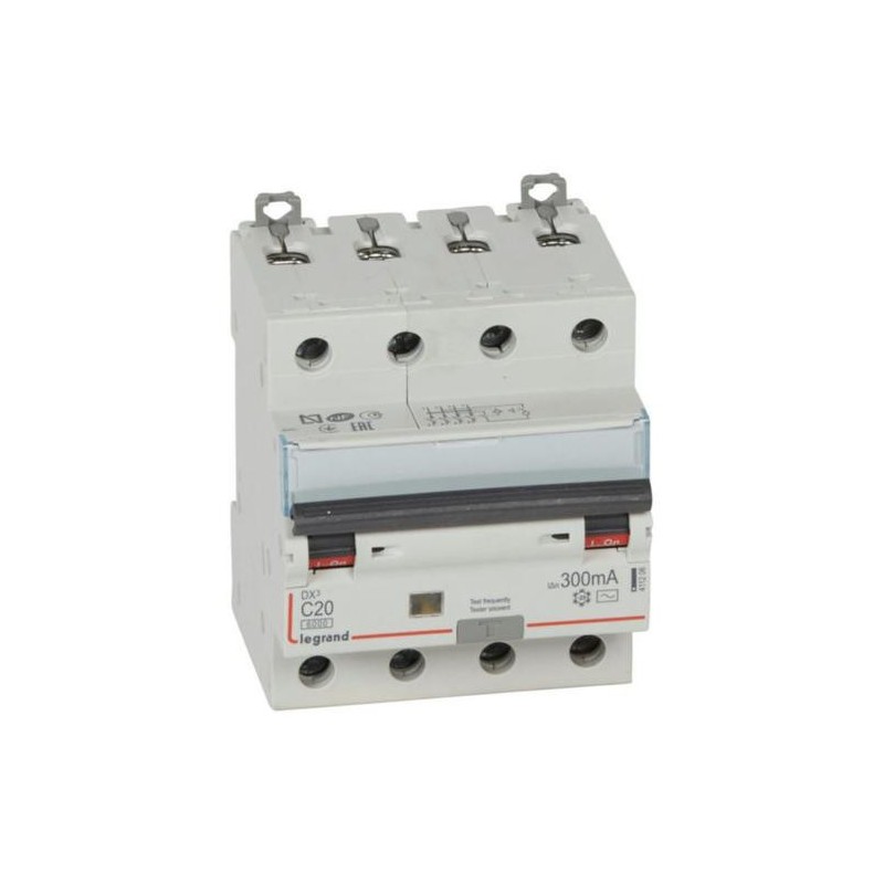 Disjoncteur différentiel DX 6000-10kA 4P C 20A 300mA Type AC