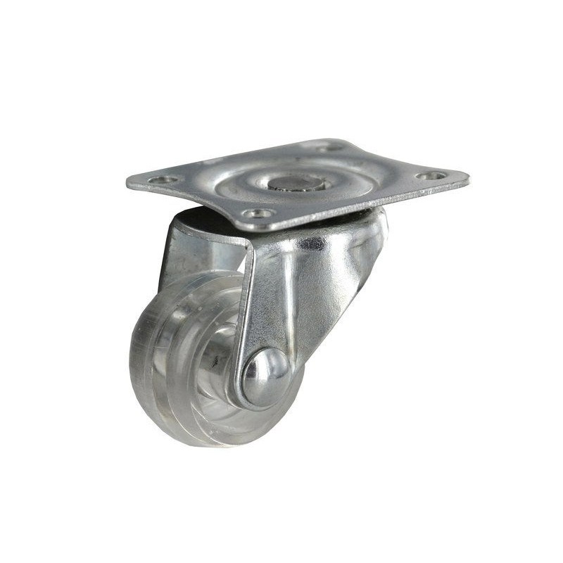 Roulette pivotante à platine Diam.30 Mm