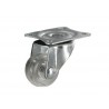 Roulette pivotante à platine Diam.30 Mm