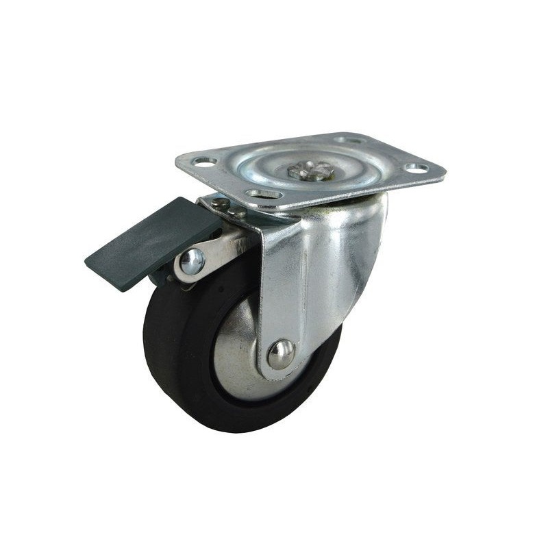 Roulette pivotante à platine Diam.65 Mm