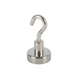 Crochet aimant SUKI diam.25 mm argent