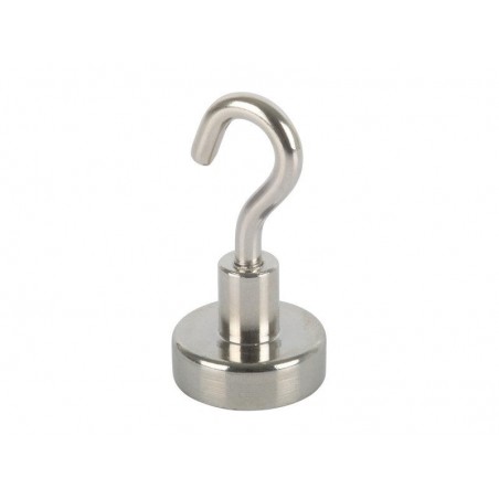 Crochet aimant SUKI diam.25 mm argent