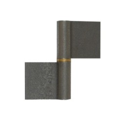 Paumelle de grille acier brut H.100 X L.90 X P.16 Mm