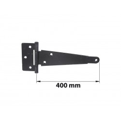 Penture Anglaise Axe Composite L. 400 Mm Acier noir mat