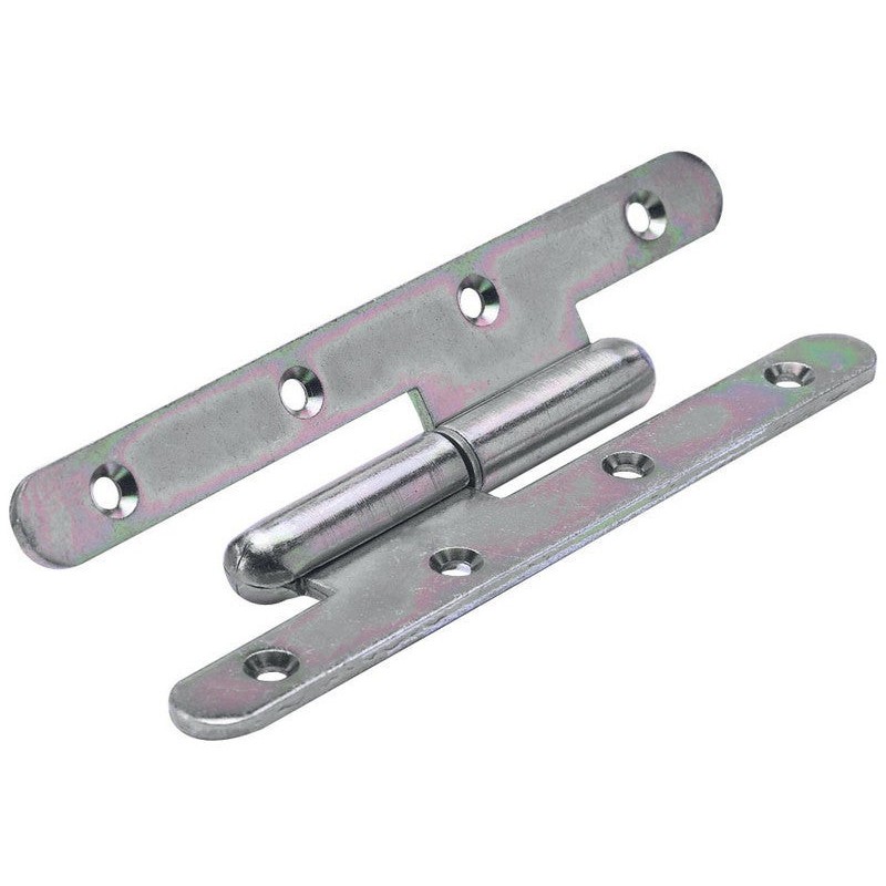 Paumelle inox pour porte Hettich L.140 X L.55 Mm
