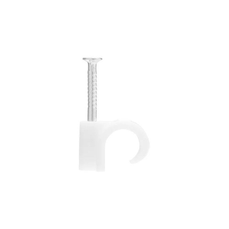 Lot de 25 attache-fils diamètre de 8 à  12 mm L. 14 mm blanc