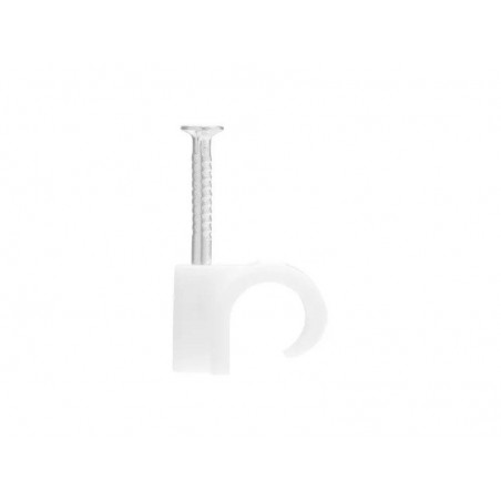 Lot de 25 attache-fils diamètre de 8 à  12 mm L. 14 mm blanc