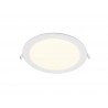 Spot encastrable led intégrée IP44 rond Diam. 225 cm INSPIRE blanc