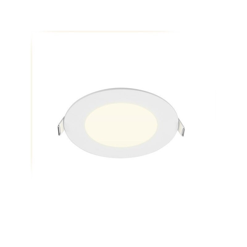 Spot encastrable led intégrée EXTRAFLAT IP44 rond Diam. 12 cm INSPIRE blanc