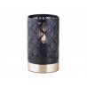 Lampe métal chic INSPIRE Galati H.19cm noir-laiton