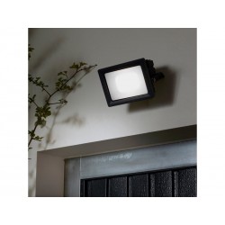 Projecteur à  fixer extérieur Yonkers LED intégrée RGBW 3000 lumens connecté Enki noir INSPIRE