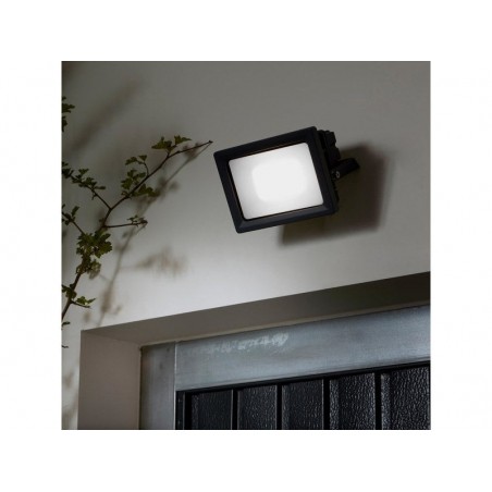 Projecteur à  fixer extérieur Yonkers LED intégrée RGBW 3000 lumens connecté Enki noir INSPIRE