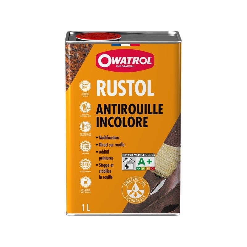 Antirouille rustol bidon 1l -  - meilleure qualité