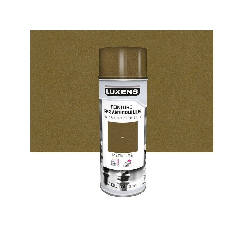 Peinture aérosol doré métallisé 0