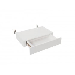 Etagère tiroir blanc mat L.40 x H.25 x P.25 cm Ep.8.0 mm