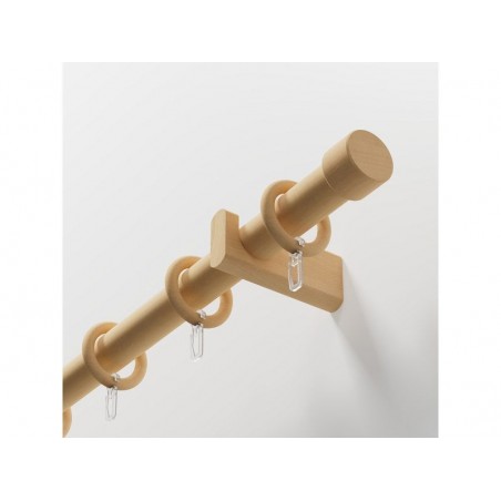 Lot de 10 anneauxTaiga 28 mm bois naturel