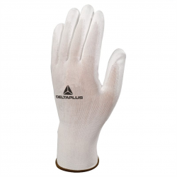 Gants pour travaux de précision blanc Poly VE702P T09