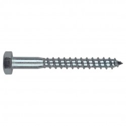 Tirefond bois 10x120 TH zinc boîte de 50 pcs