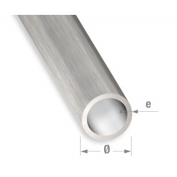 Tube rond alu anodise brosse8-1M