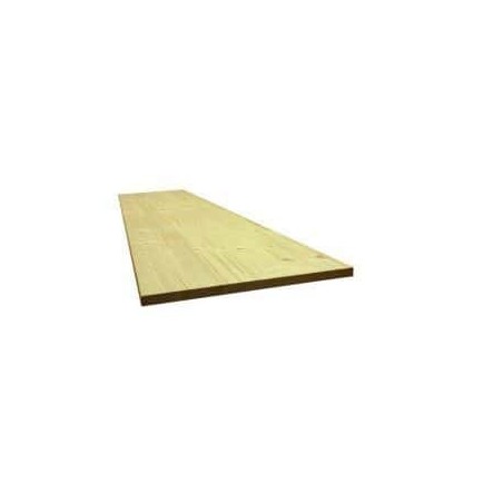 Tablette 1200x400x18mm sapin collees sans film