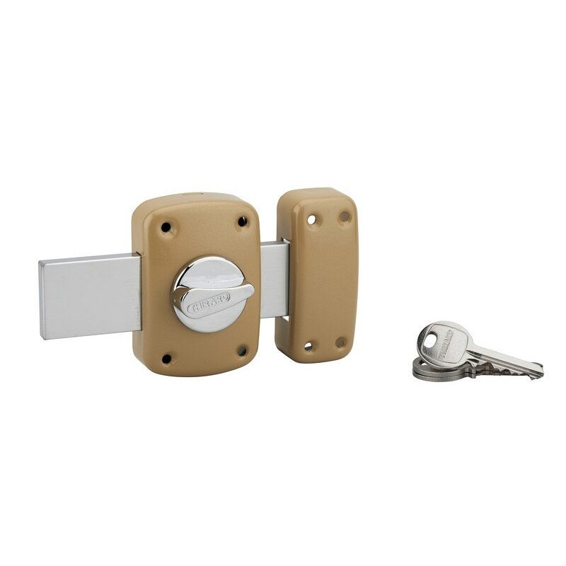 Verrou corvette bouton-cylindre 30p160 bronze