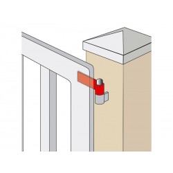 Noeud acier brut, H.40 x L.100 x P.30 mm | Sanifer