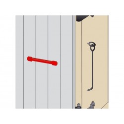 Crémaillère acier prépeint, H.25 x L.190 x P.20 mm | Sanifer