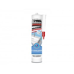 Mastic d'étanchéité cuisine et bain silicone  RUBSON  280 ml blanc -  - meilleure qualité