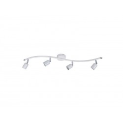 Rampe 4 spots en fer blanc Basic