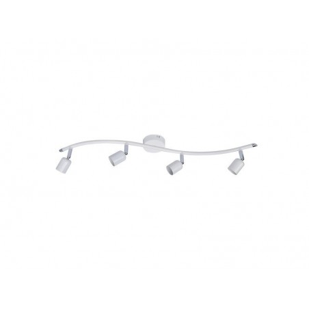 Rampe 4 spots en fer blanc Basic