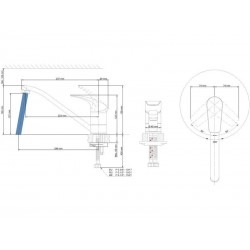 Mitigeur de cuisine anthracite DELINIA Hugo | Sanifer