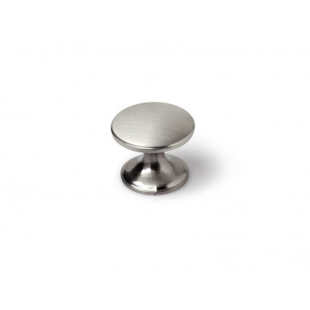 Lot de 4 boutons de meuble Rond Zamak Brossé H.27 X L.33 X P.33 Mm