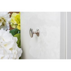 Lot de 4 boutons de meuble Rond Zamak Brossé H.27 X L.33 X P.33 Mm | Sanifer