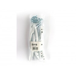 Lot de 6 poignées de meuble Entraxe 96 Mm Plastique Brillant | Sanifer