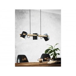 Suspension industriel en acier Inoxydable Eglo Hornwood 3 Lumière(S) | Sanifer