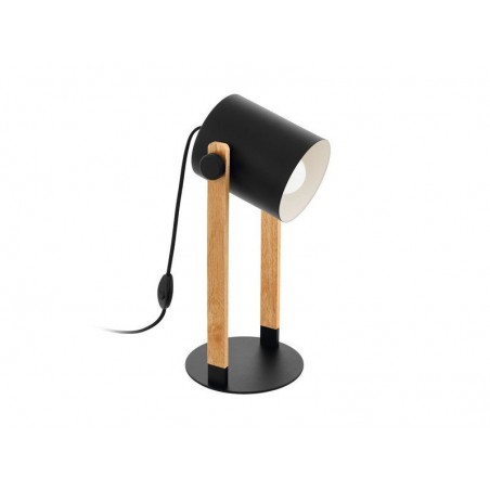 Lampe industriel en bois noir Hornwood