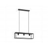 Suspension industriel en métal noir Eldrick 3 Lumière(S) D.20 Cm
