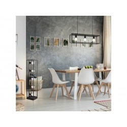 Suspension industriel en métal Noir   Eldrick 3 Lumière(S) D.20 Cm | Sanifer