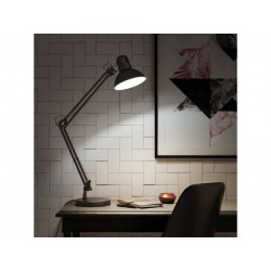 Lampe de bureau ARQUITECTO  E27  métal noir|Sanifer
