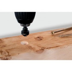 Lot de 3 fraises à  encastrer HSS 6 pans WOLFCRAFT, diamètre 8-12-16 mm | Sanifer